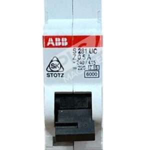 ABB 240/415 0.5A 1 Pole Circuit Breaker S281UC Z0.5A
