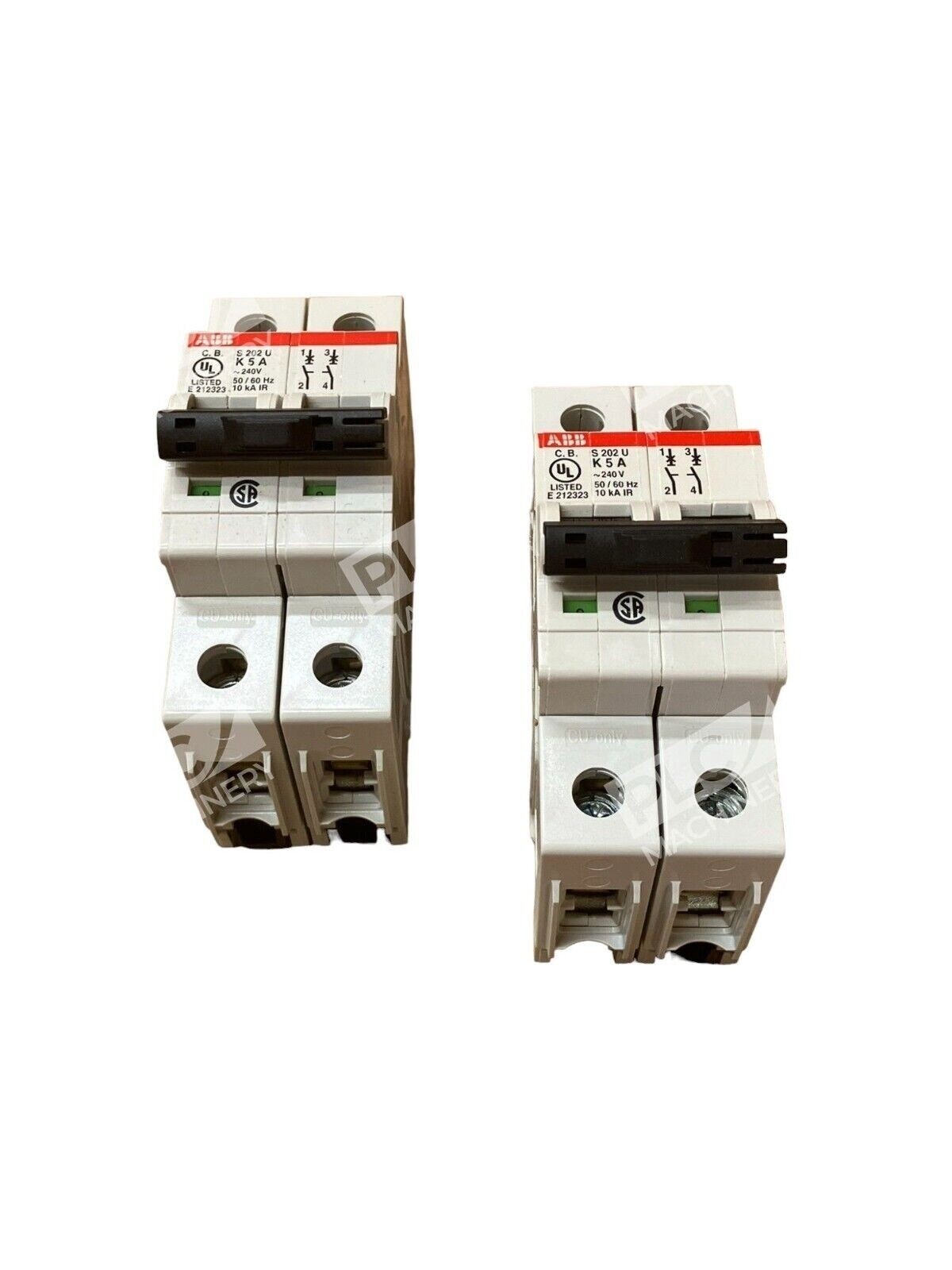 ABB S202UK5A 2 Pole Circuit Breaker 5A (lot of 2)