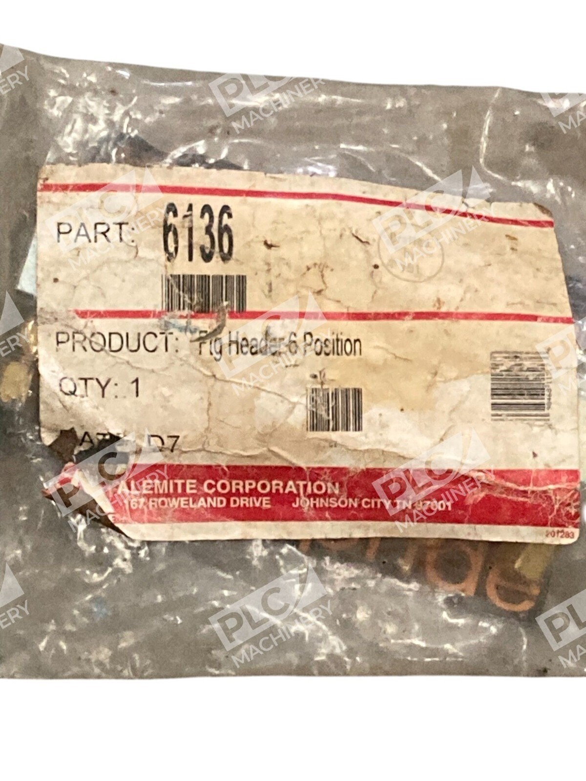 Alemite Corp Fig Header 6 Position Block 6136 - Image 3