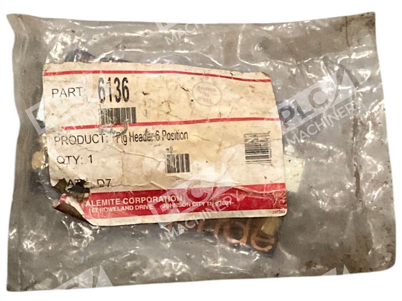 Alemite Corp Fig Header 6 Position Block 6136