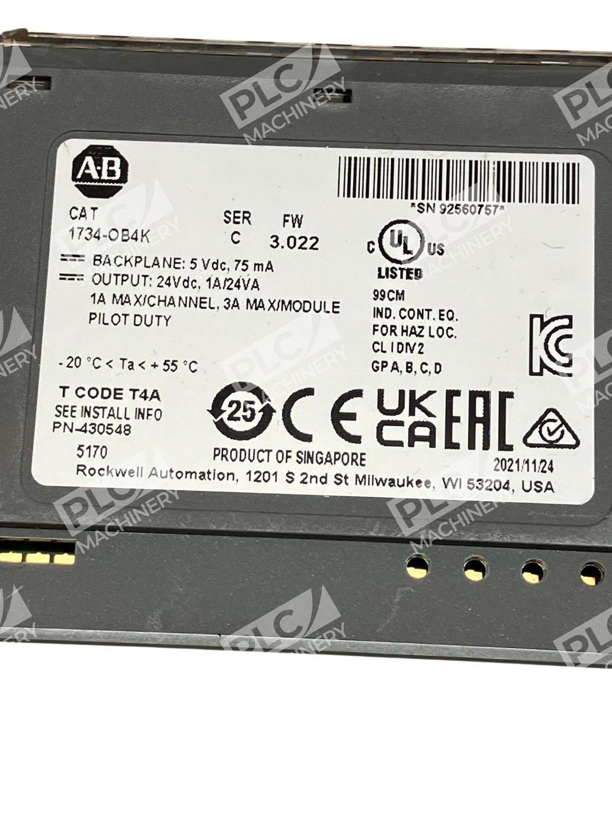 Allen-Bradley 1734-OB4K POINT I/O 4-Point Digital Output Module 24V DC - Image 3