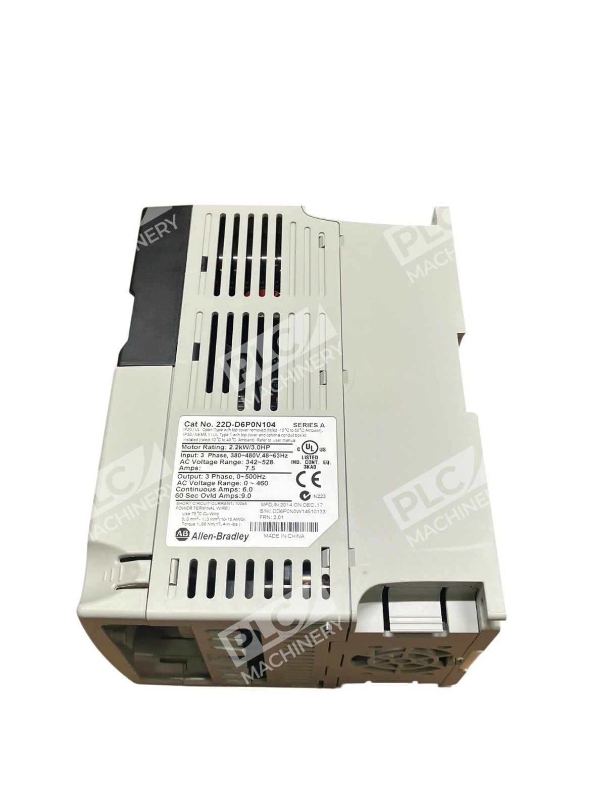 Allen-Bradley 22D-D6P0N104 PowerFlex 40P VFD 3HP 480V 7.5A AC Drive - Image 4