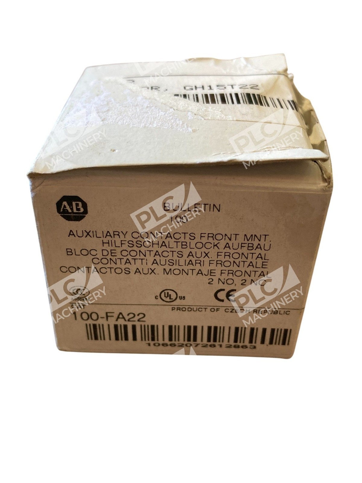 Allen Bradley AB 100-F Auxiliary Contacts Front Mount 100-FA22