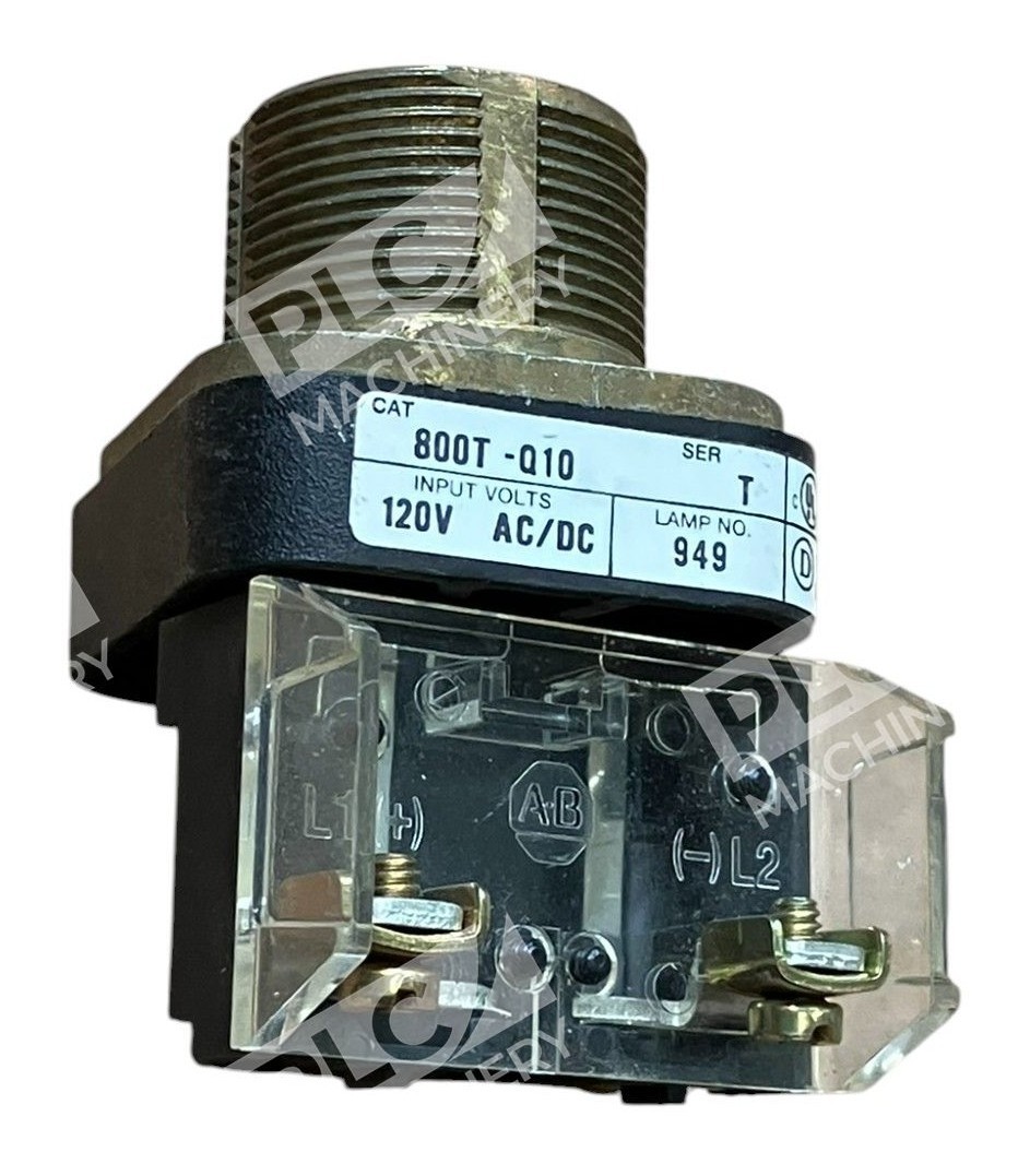 Allen Bradley AB 120V AC/DC DEMKO Pilot Light 800T-Q10 /T