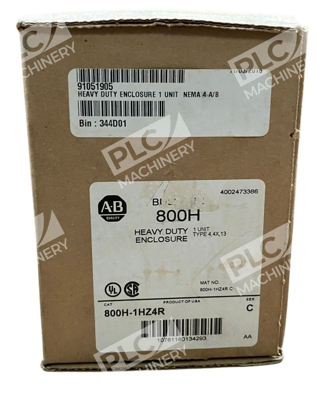 Allen Bradley AB Type 4,4X,13 Heavy Duty Enclosure 800H-1HZ4R /C