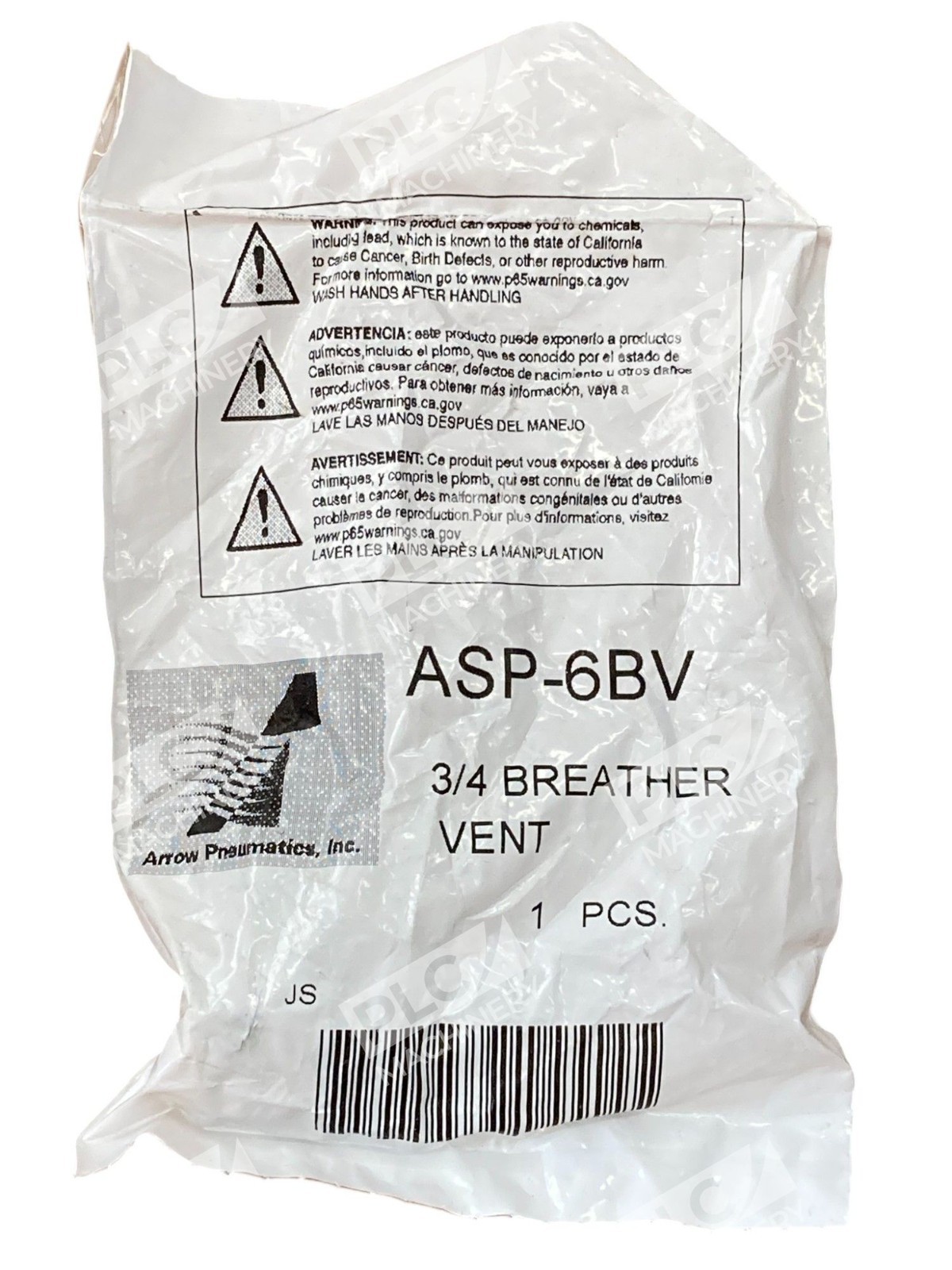 Arrow Pneumatics 3/4" Breather Vent ASP-6BV (lot of 5) - Image 3