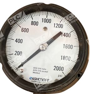 Ashcroft Welded AISI 316 Tube AISI 316 Socket Pressure Gauge 0 2000PSI 226856231119