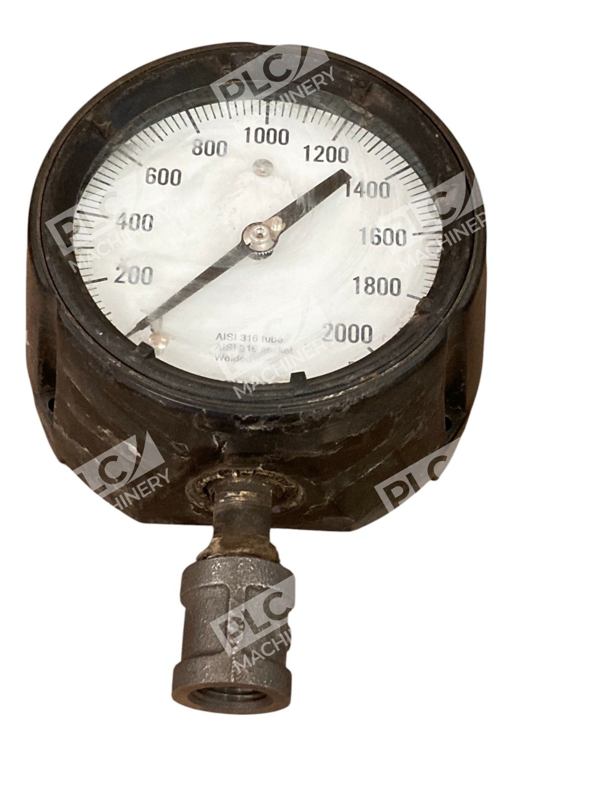 Ashcroft Welded AISI 316 Tube AISI 316 Socket Pressure Gauge 0-2000PSI