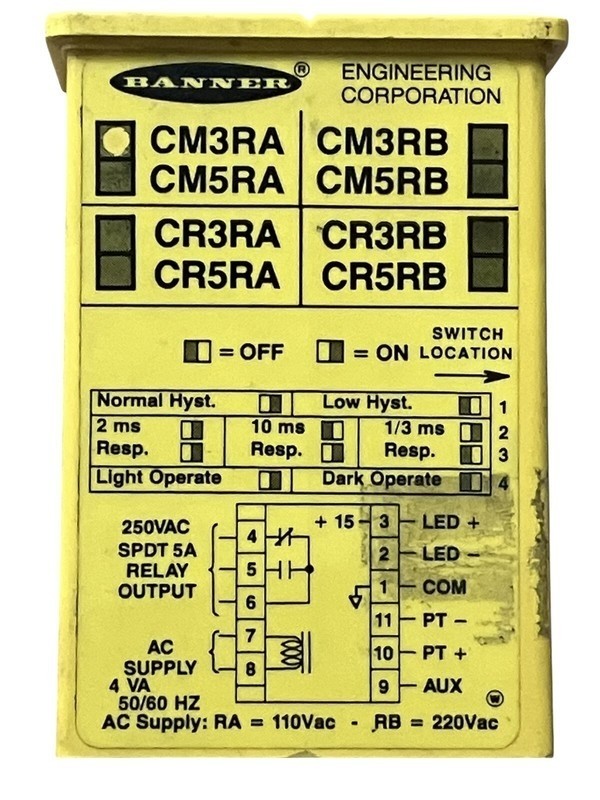 Banner CM3RA Multi-Amp Sensor Module LR41887