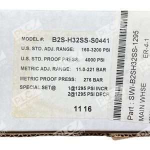 Barksdale 160 3200PSI 4000PSI 11 221BAR Pressure Switch B2S H32SS S0441 226845579029