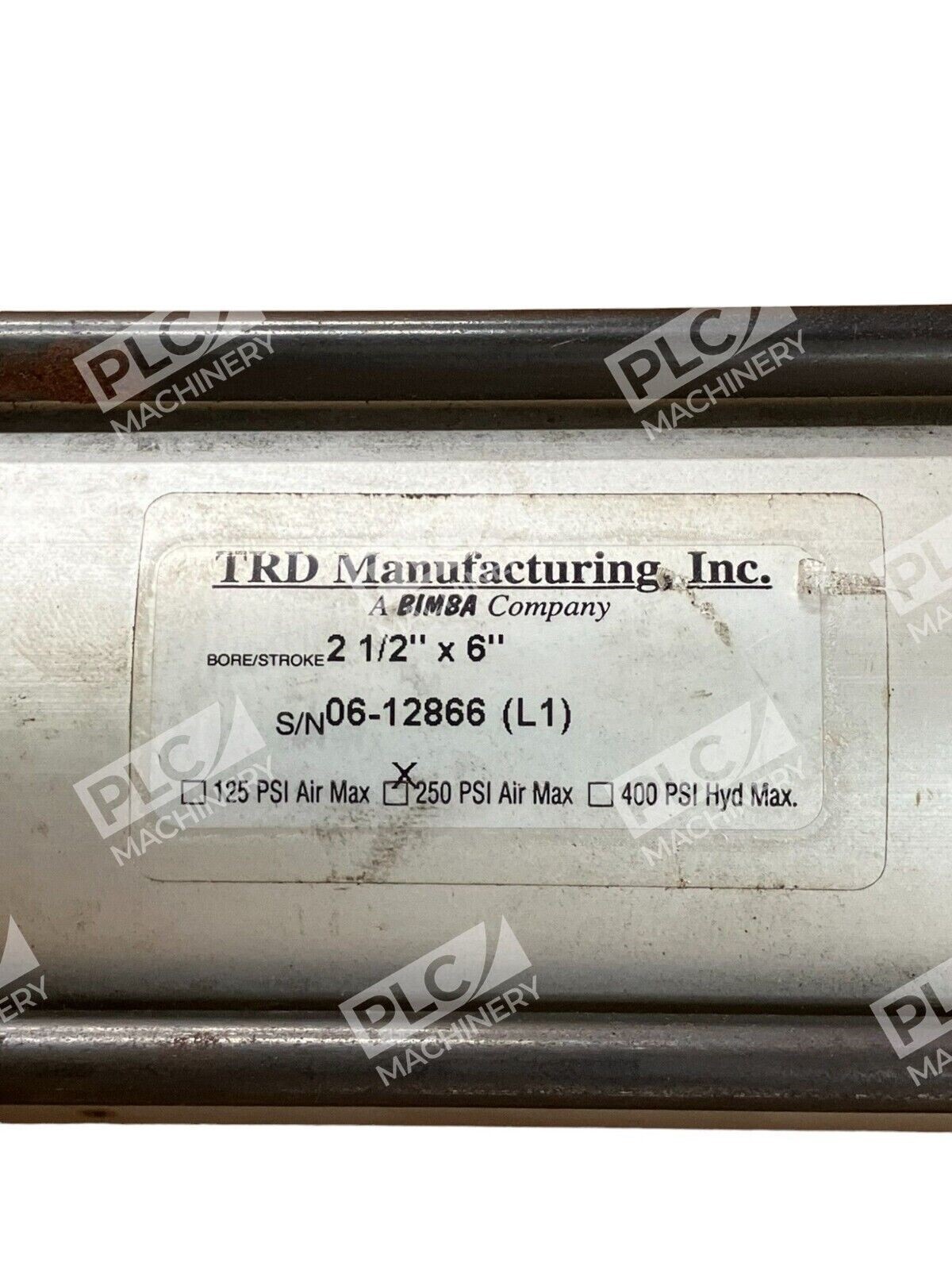 Bimba TRD Manufacturing 2-1/2"x6" 250PSI Air Max - Image 3