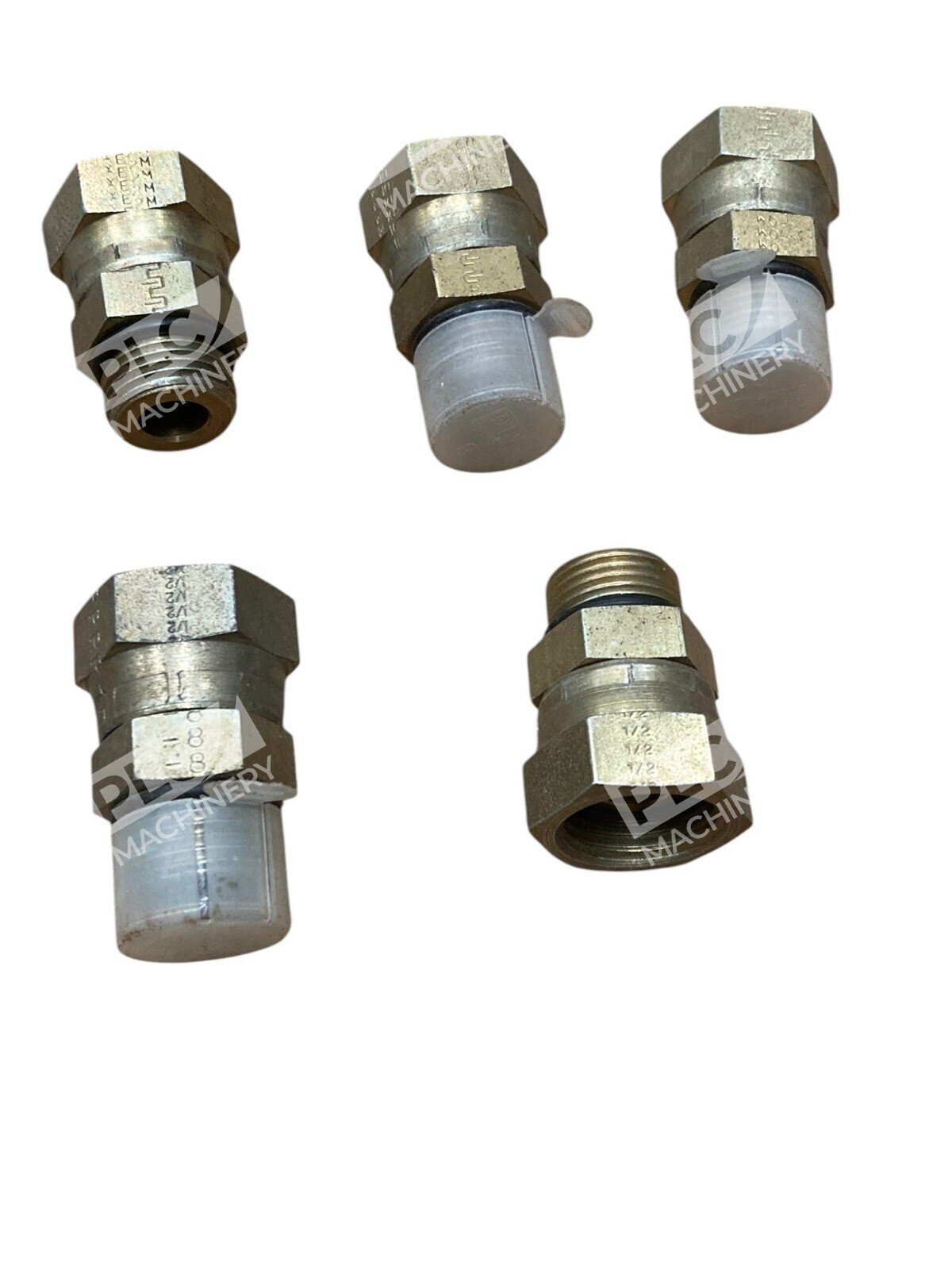 Brass 1404-06-08 Pipe Straight Swivel Fitting LOM NPSM 1/2 (lot of 5)