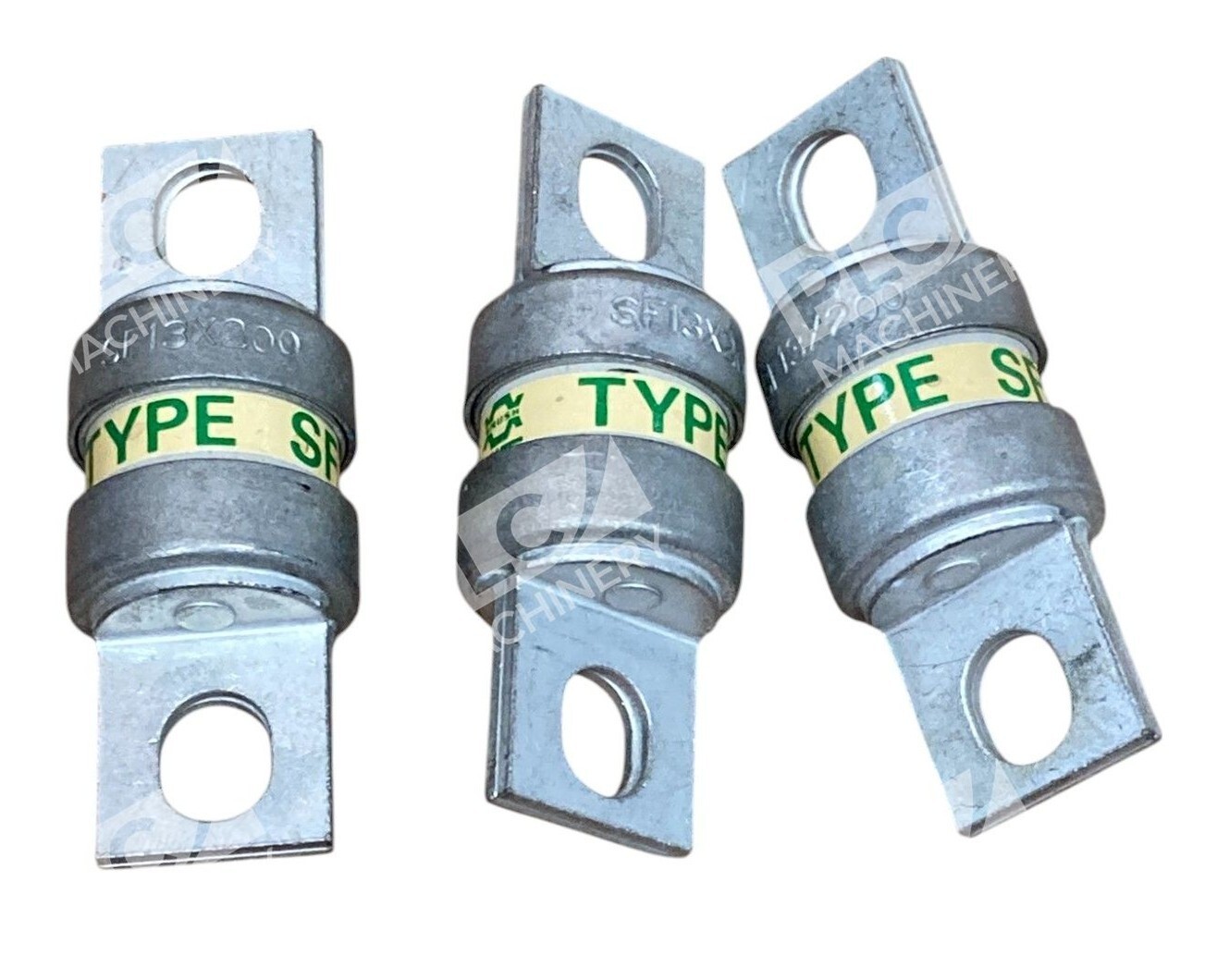 Brush 23-1000-005 Type SF 130V 200A Semiconductor Fuse SF13X200 (lot of 3)