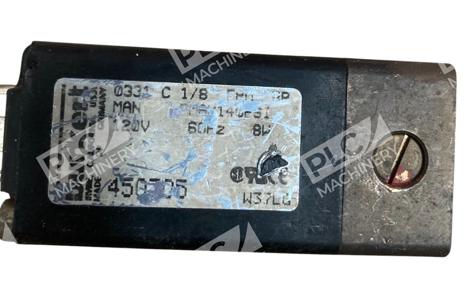 Burkert 120V 60Hz 8W Solenoid Valve 0331 C 1/8 FPM BR