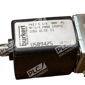 Burkert US09425 120VACDC 2W NPT14 Pmax 145PSI Solenoid Valve 5413 G 14 NBR PL 226834081889
