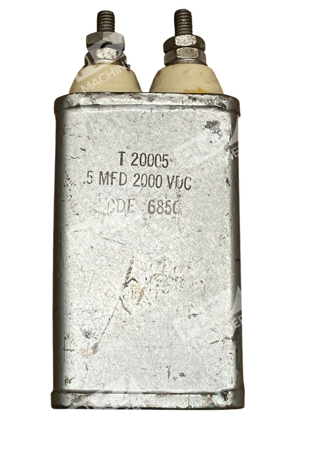 CDE Cornell Dubilier Electronics 0.5MFD 2000VDC 6850 T-Series Capacitor T 20005