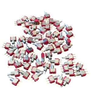 C&K 7101 SPDT Mini Toggle Switch ON-ON Solder Lug Terminals Lots of 65