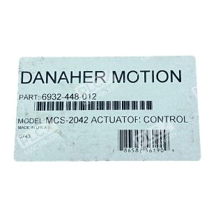Danaher Motion Actuator Control MCS 2042 227030111239