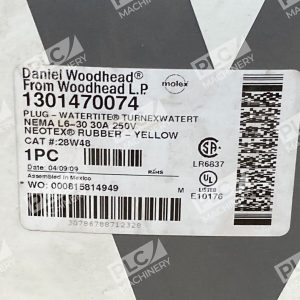 Daniel Woodhead LP 30A 250V Yellow Rubber Watertite Plug 1301470074 226809540689