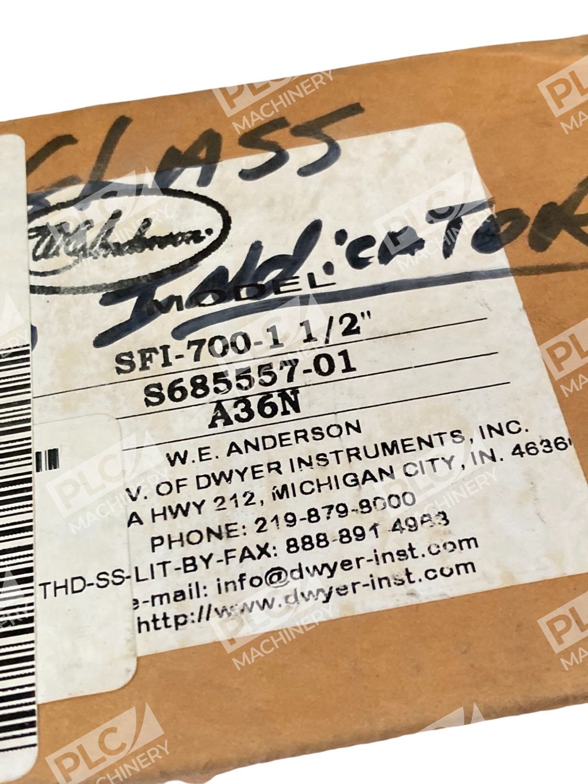 Dwyer WE Anderson A36N S685557-01 Sight Flow Indicator 700 1-1/2" SFI-700-1 1/2" - Image 3