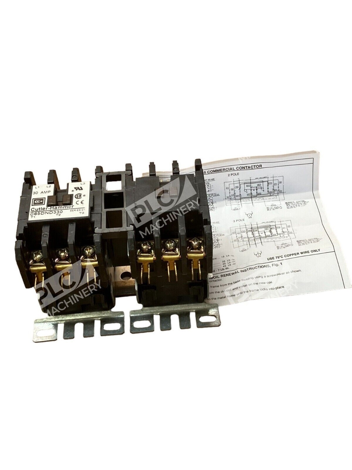 Eaton Cutler-Hammer C65DND330A /C1 Definite Purpose Reversing Contactor New - Image 3