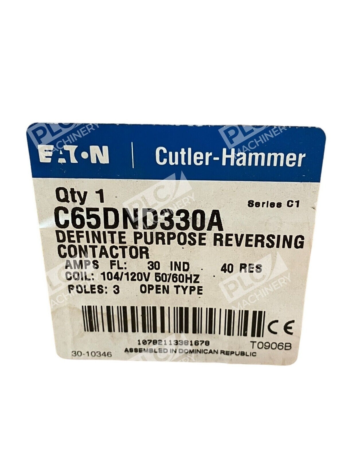 Eaton Cutler-Hammer C65DND330A /C1 Definite Purpose Reversing Contactor New