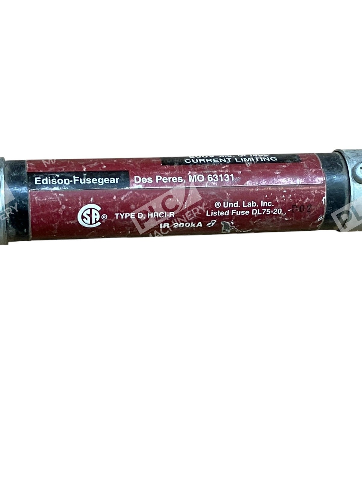 Edison Fusegear Bullet 600VAC Time Delay 80A Fuse ECSR80 - Image 4