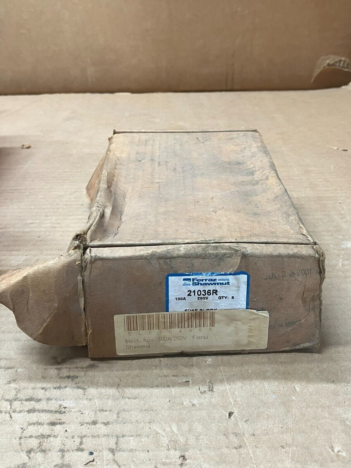 Ferraz Shawmut 21036R Fuse Block (Box of 3)