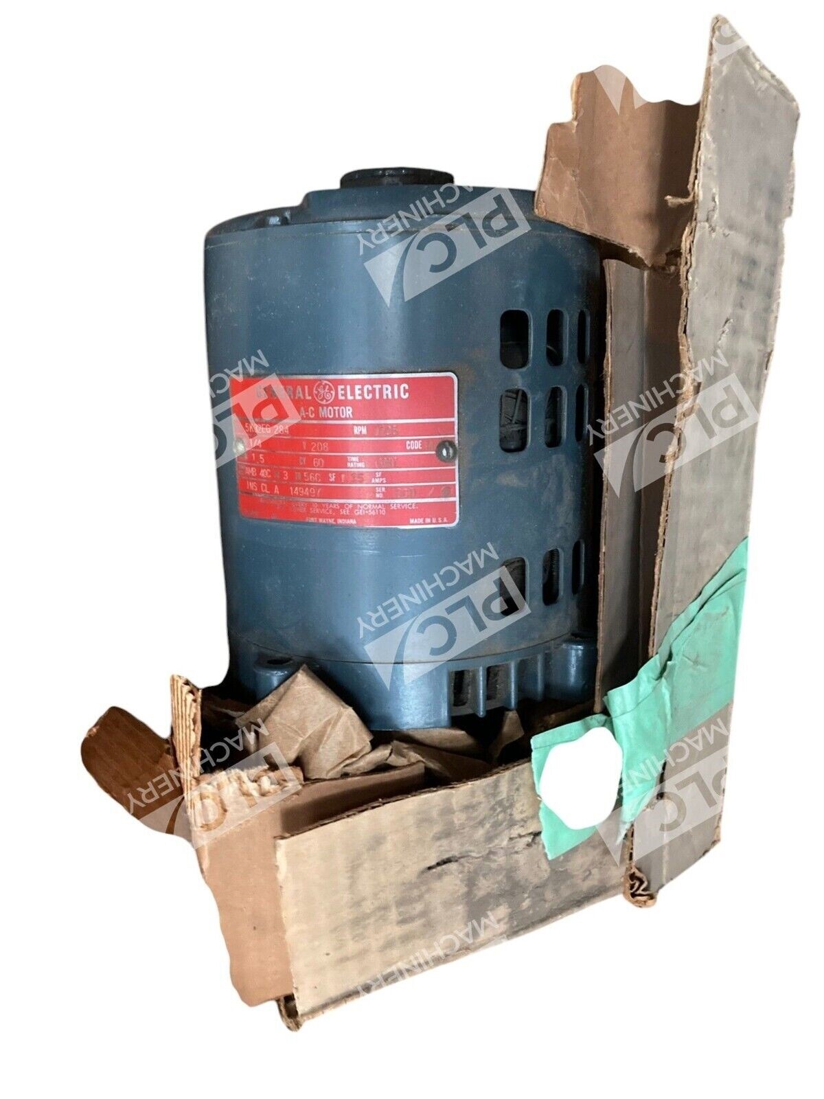 General Electric GE 1.5A 1/4HP 1725RPM 208V AC Motor 5K32EG284