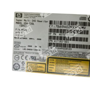 HP Hewlett Packard 407094 001 Super Multi DVD Rewriter GSA T20L 226967657799