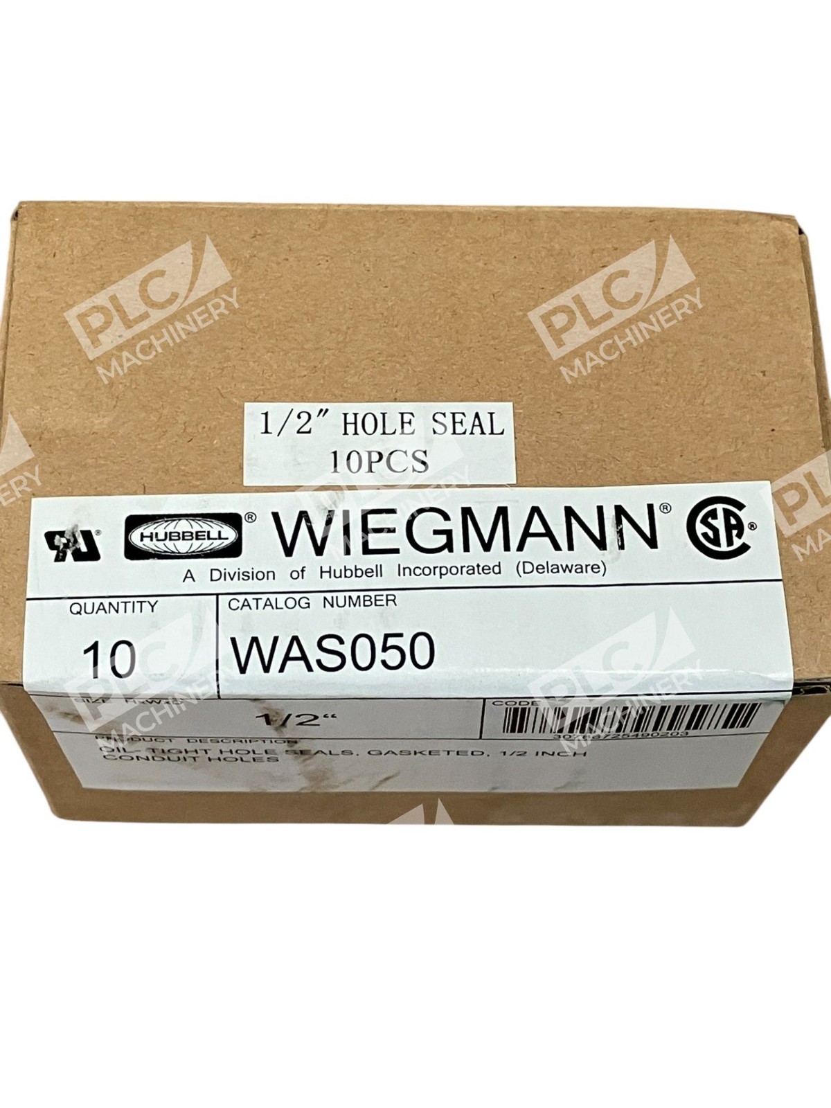 Hubbell Wiegmann 1/2" Gasketed Oil-Tight Conduit Hole WAS050 (Box of 10) - Image 3