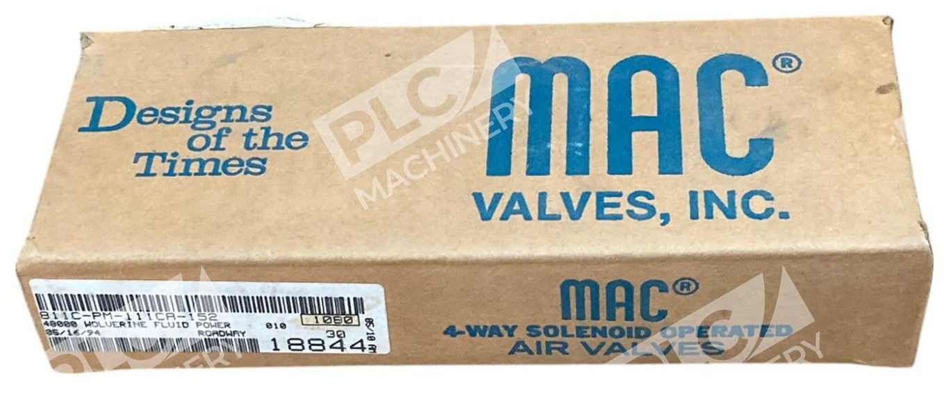 MAC 4-Way Solenoid Operated Air Valve 811C-PM-111CA-152