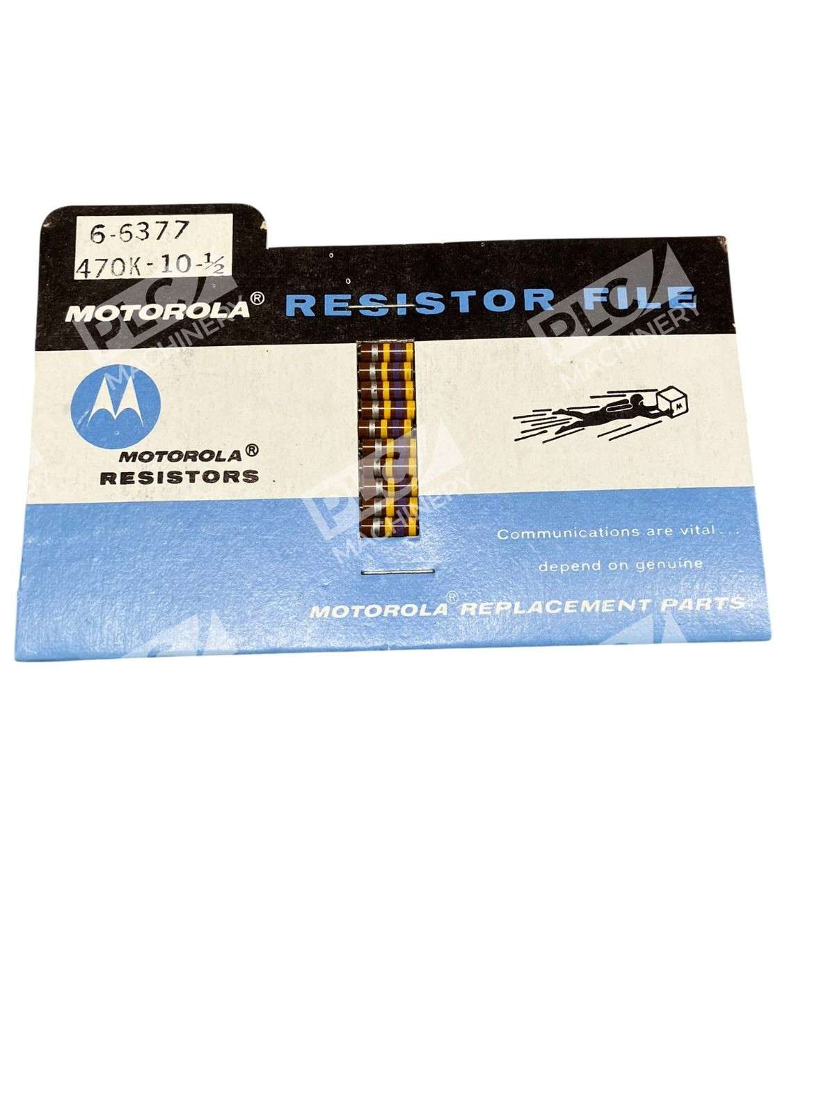 Motorola 470KΩ 0.5W ±10% Carbon Composition Resistor Pack 6-6377 Vintage