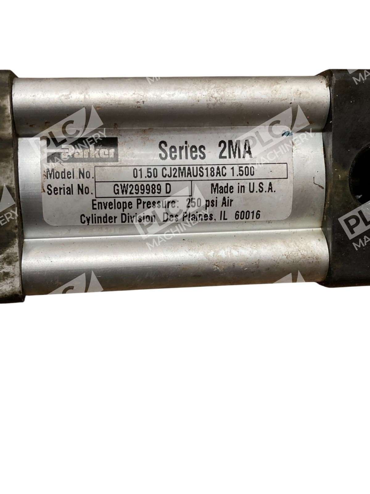 Parker 01.50 CJ2MAUS18AC Series 2MA Pneumatic Cylinder - Image 3