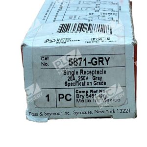 Pass & Seymour 5871-GRY Single Receptacle Legrand