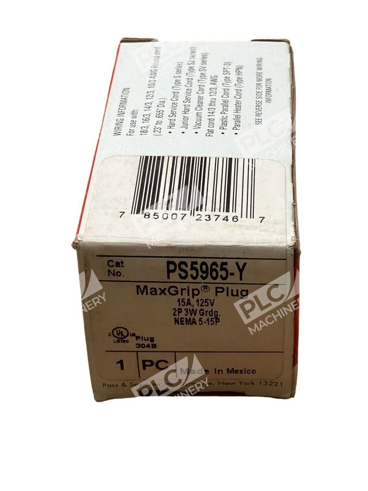Pass & Seymour PS5965-Y MaxGrip Plug Legrand (lot of 2) - Image 3
