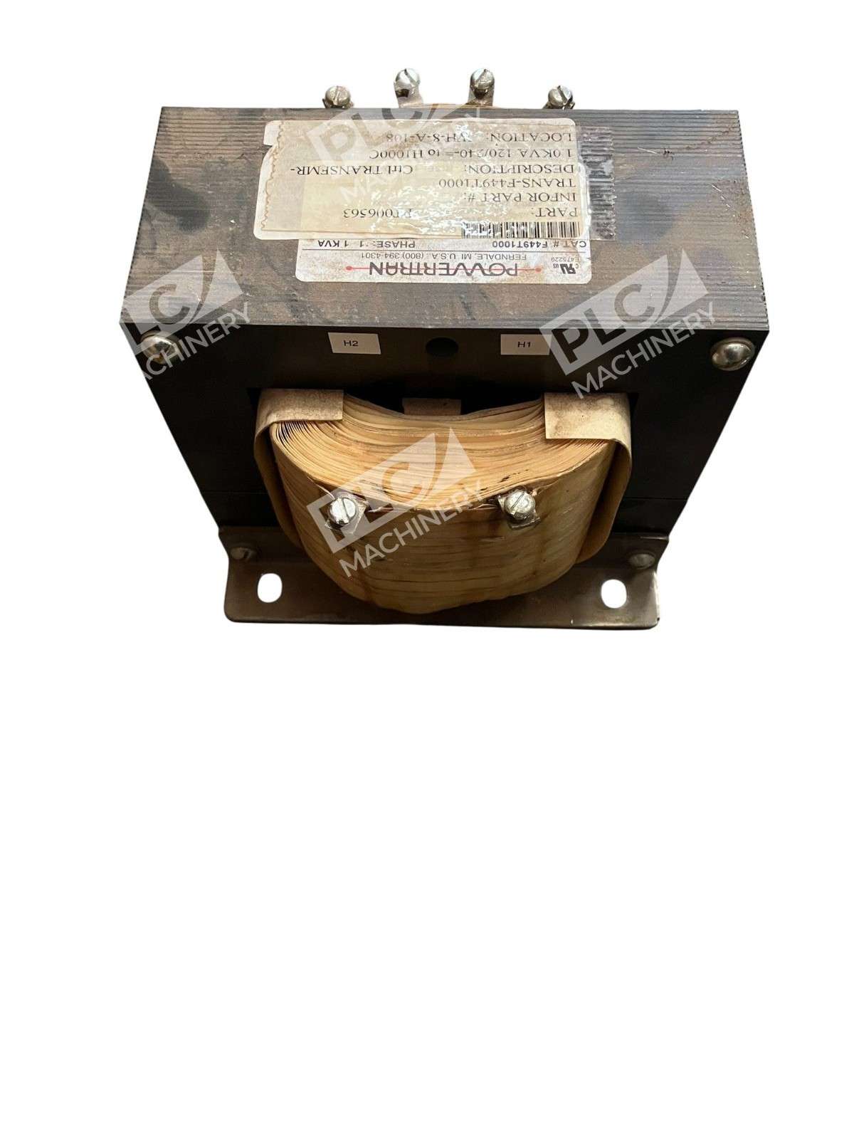 PowerTran F449T1000 Control Transformer 416V Primary 120/240V Secondary - Image 5
