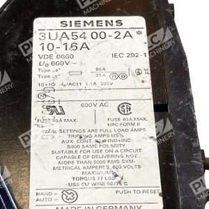 Siemens 3UA54 00 2A 10 16A Relay 297704065809
