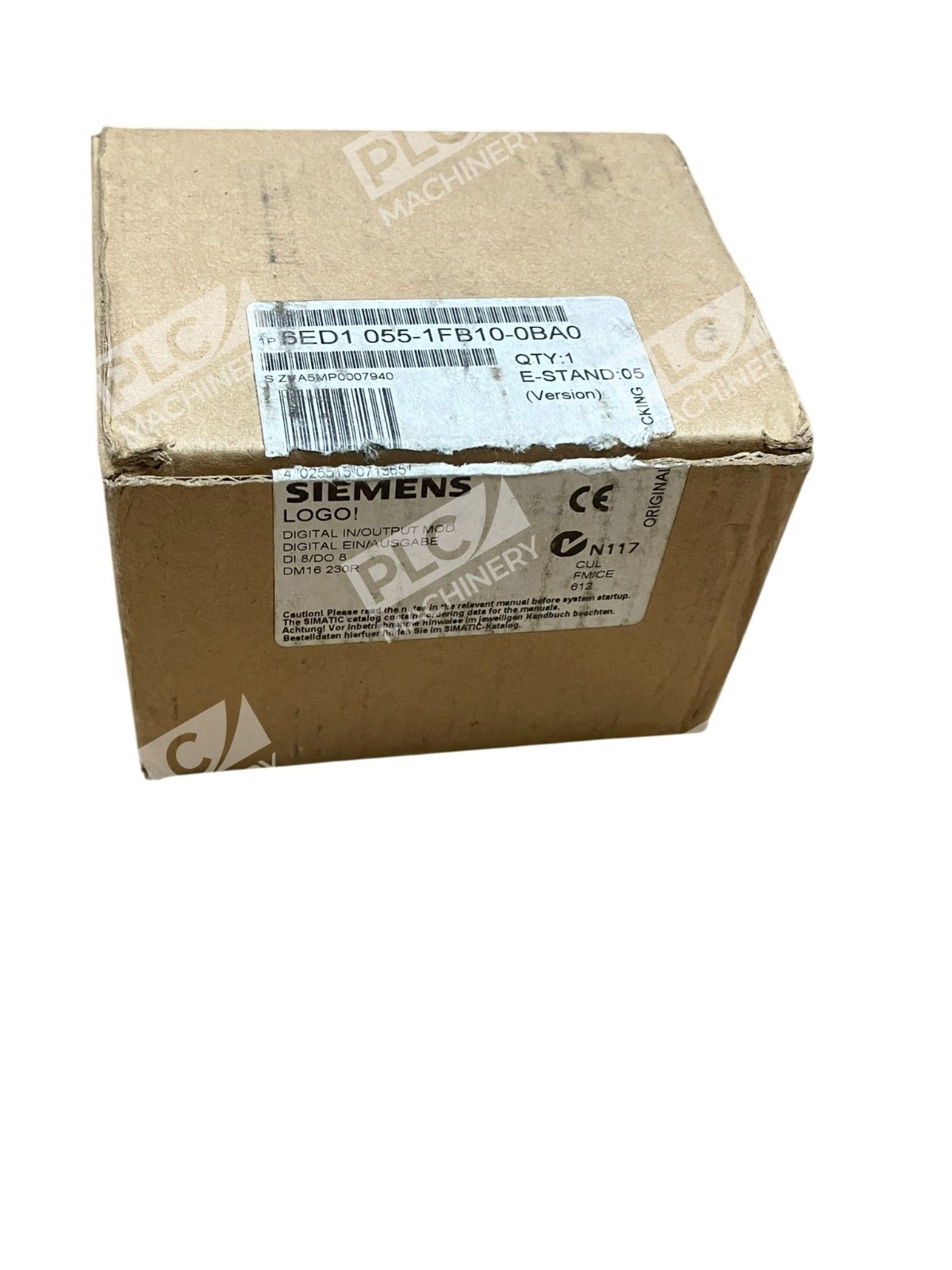 Siemens DM16 230R Expansion Module 8DI/8DO 230V DIN Rail 6ED1055-1FB10-0BA0