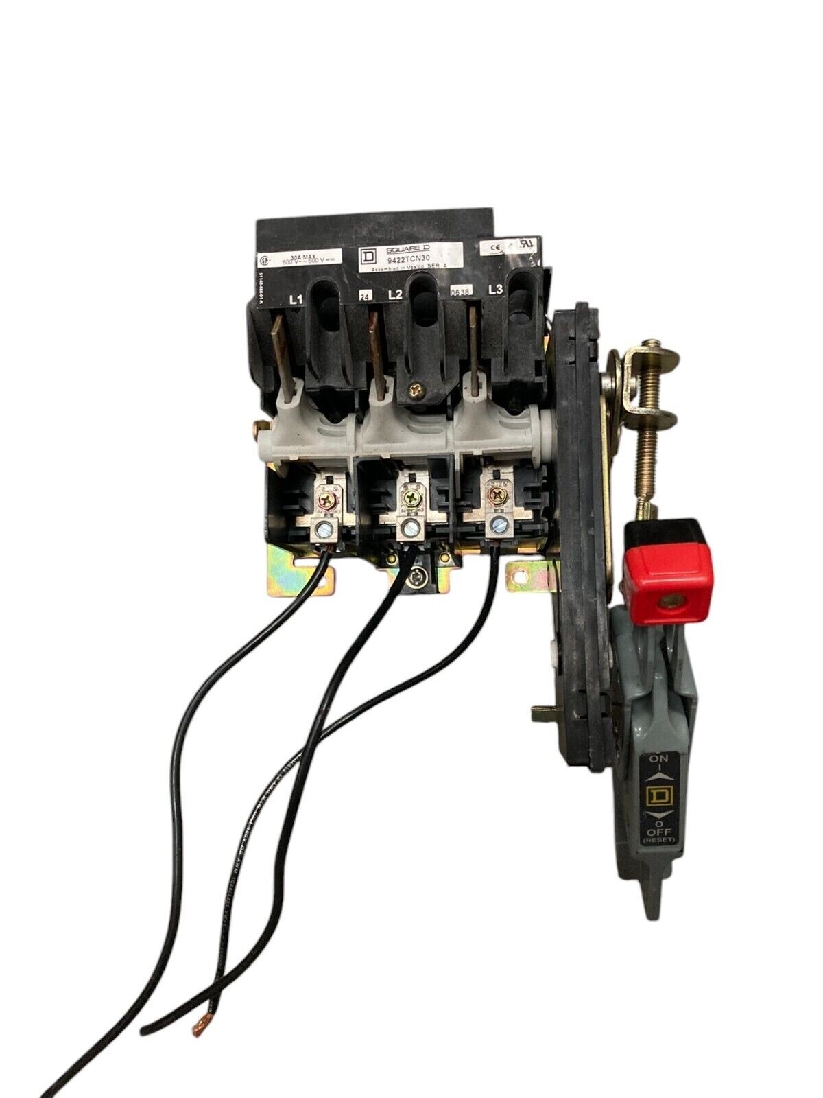 Square D 30A 600VAC Disconnect Switch 9422TCN30 /A