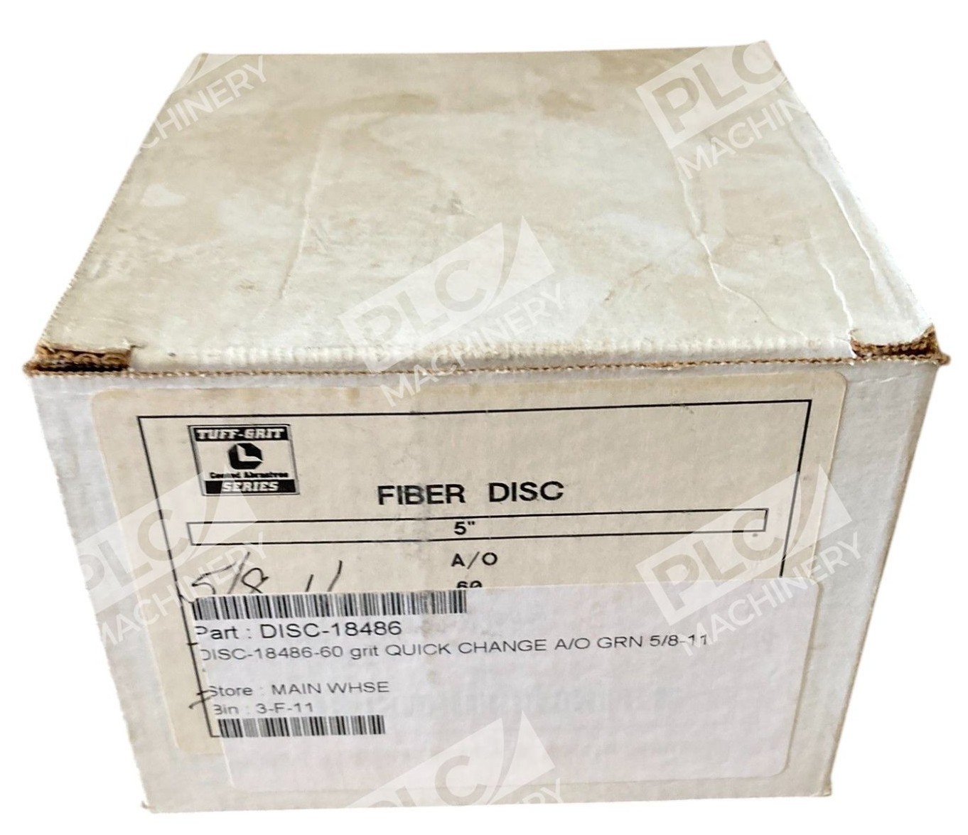 Tuff-Grit Coated Abrasives A/O 60 Grit 5/8-11 5" Fiber Disc 18486 (Box of 9)