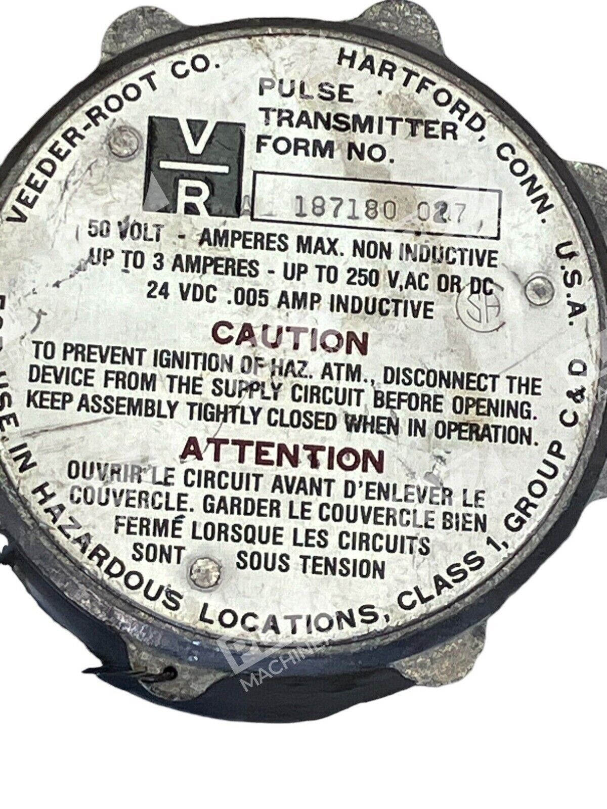 Veeder-Root Pulse Transmitter Form No. 187180-027 - Image 3