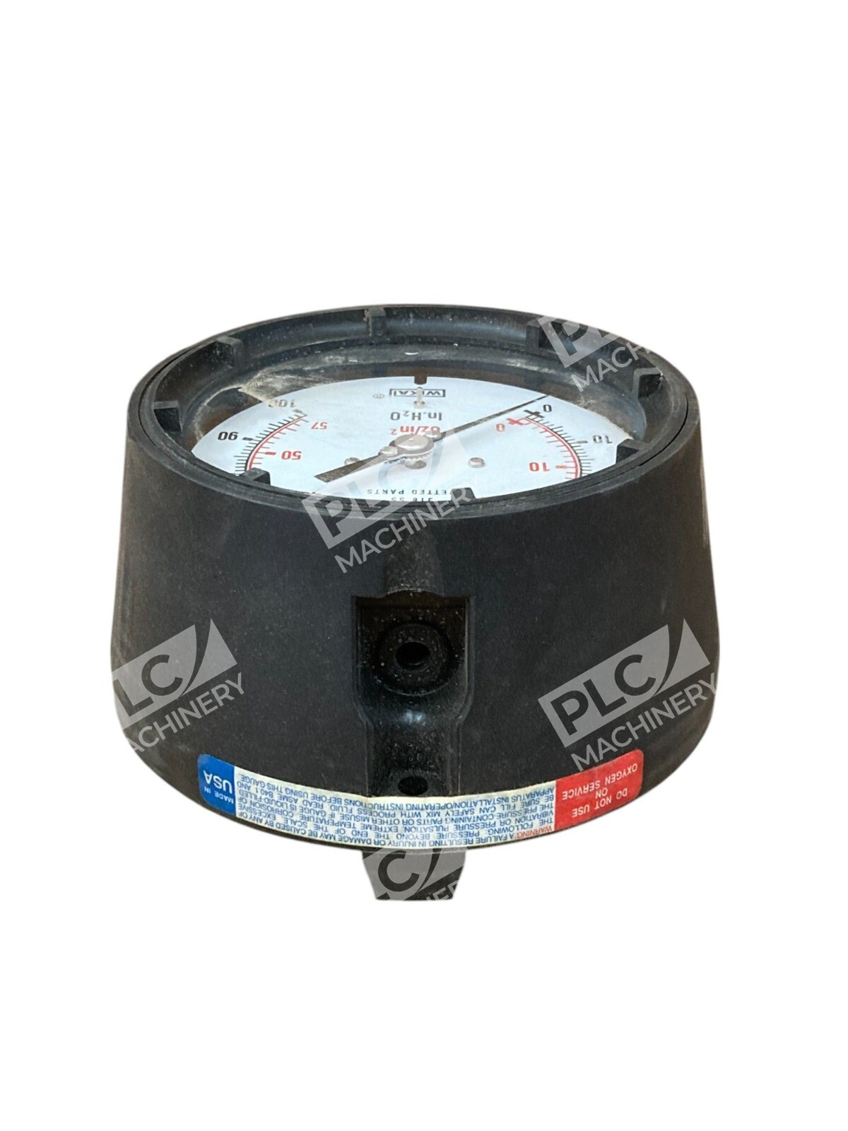 Wika 0-100InH2O 0-57Oz/in2 316 SS Wetted Parts Pressure Gauge 611.10 9851810 - Image 3